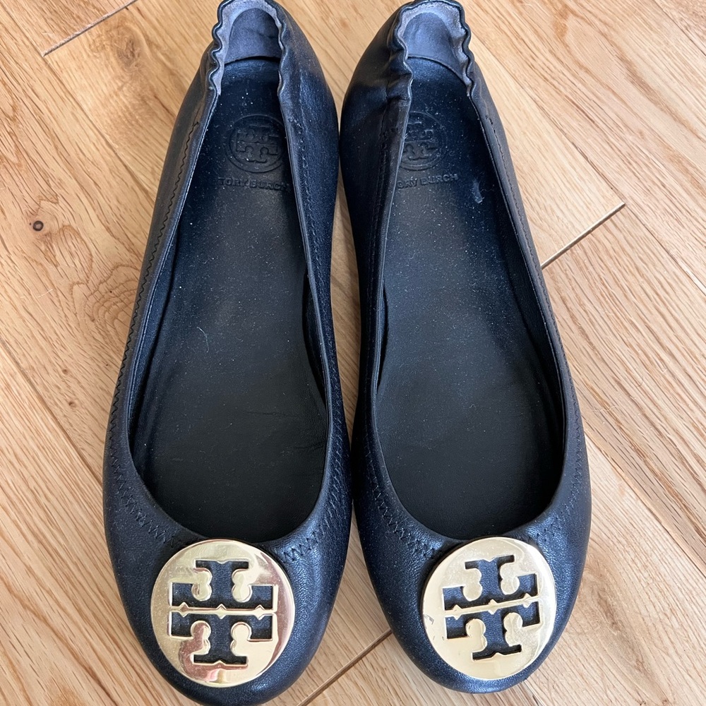Tory Burch MINNIE TRAVEL BALLET FLAT, LEATHER
